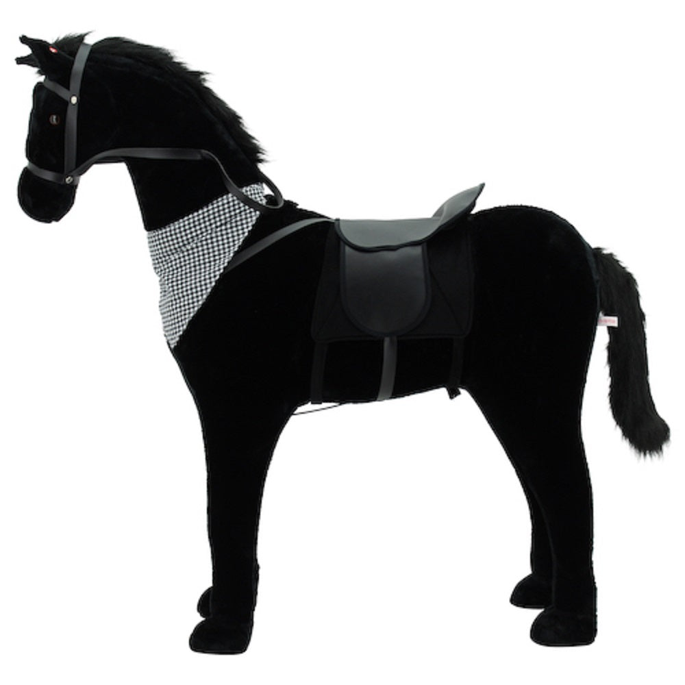 Sweety Toys 11049 Plüsch-Stehpferd Stehpferd Größe ca. 110 cm schwarz