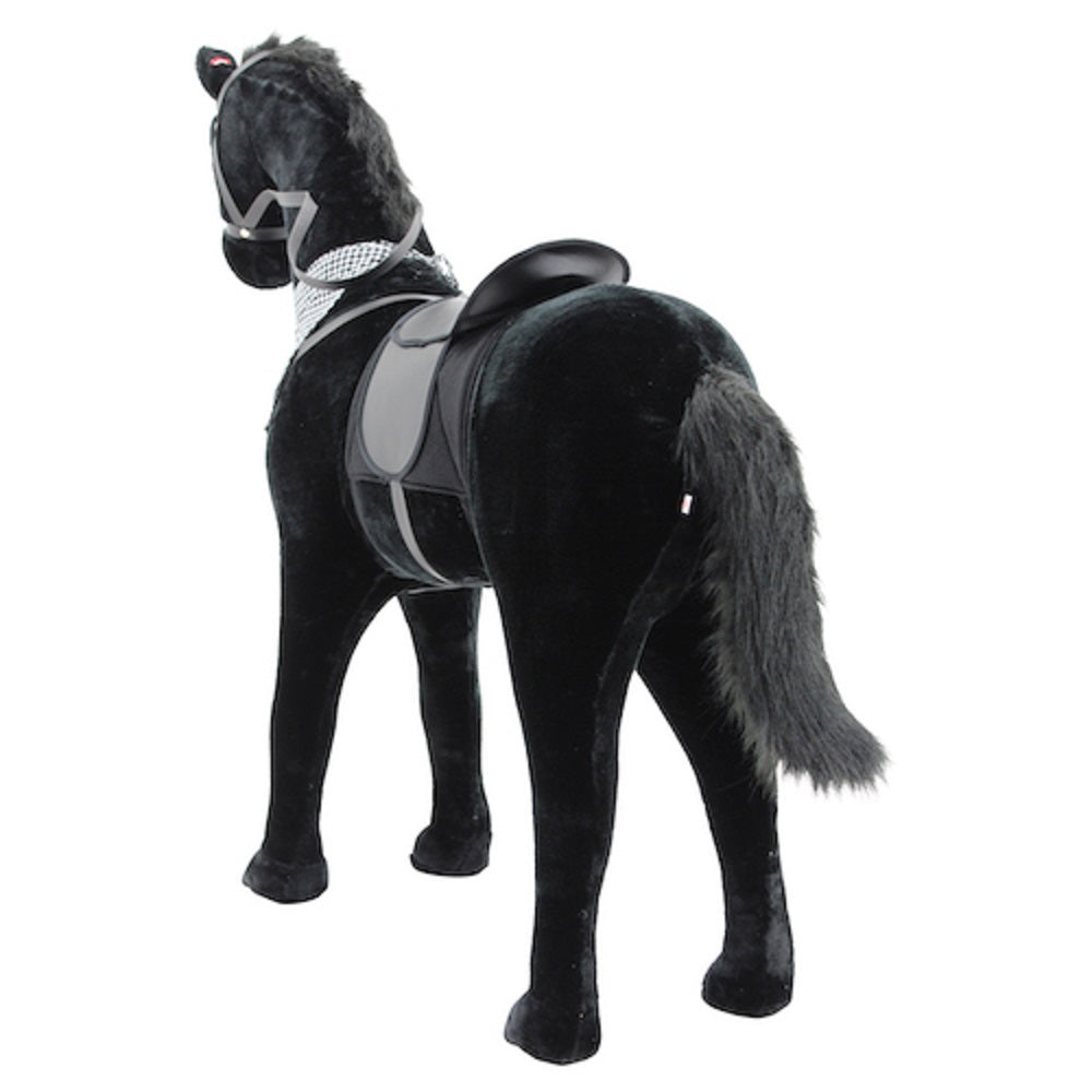 Sweety Toys 11049 peluche cheval debout cheval debout taille environ 110 cm noir