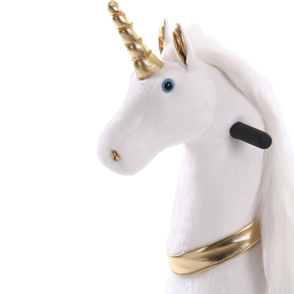 Sweety Toys 11339 ridedyr stor enhjørning på hjul i 4 til 9 år Riding Animal