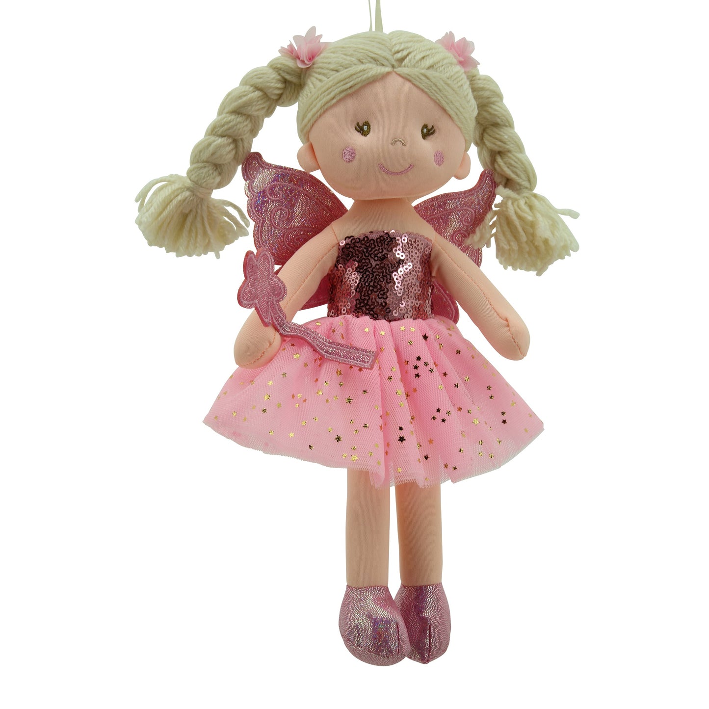 Sweety Toys 11773 peluche fée peluche princesse 30 cm rose