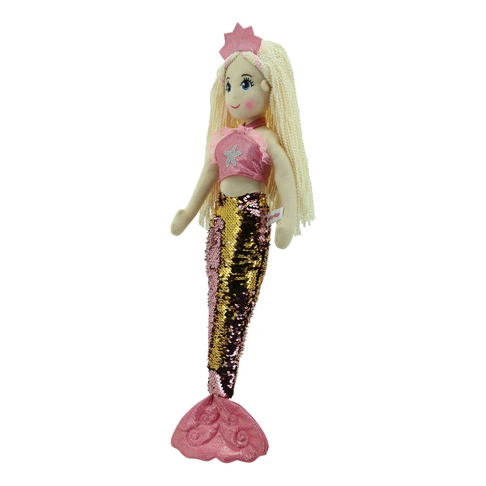 Sweety Toys 11889 peluche poupée douce sirène peluche princesse 70 cm rose