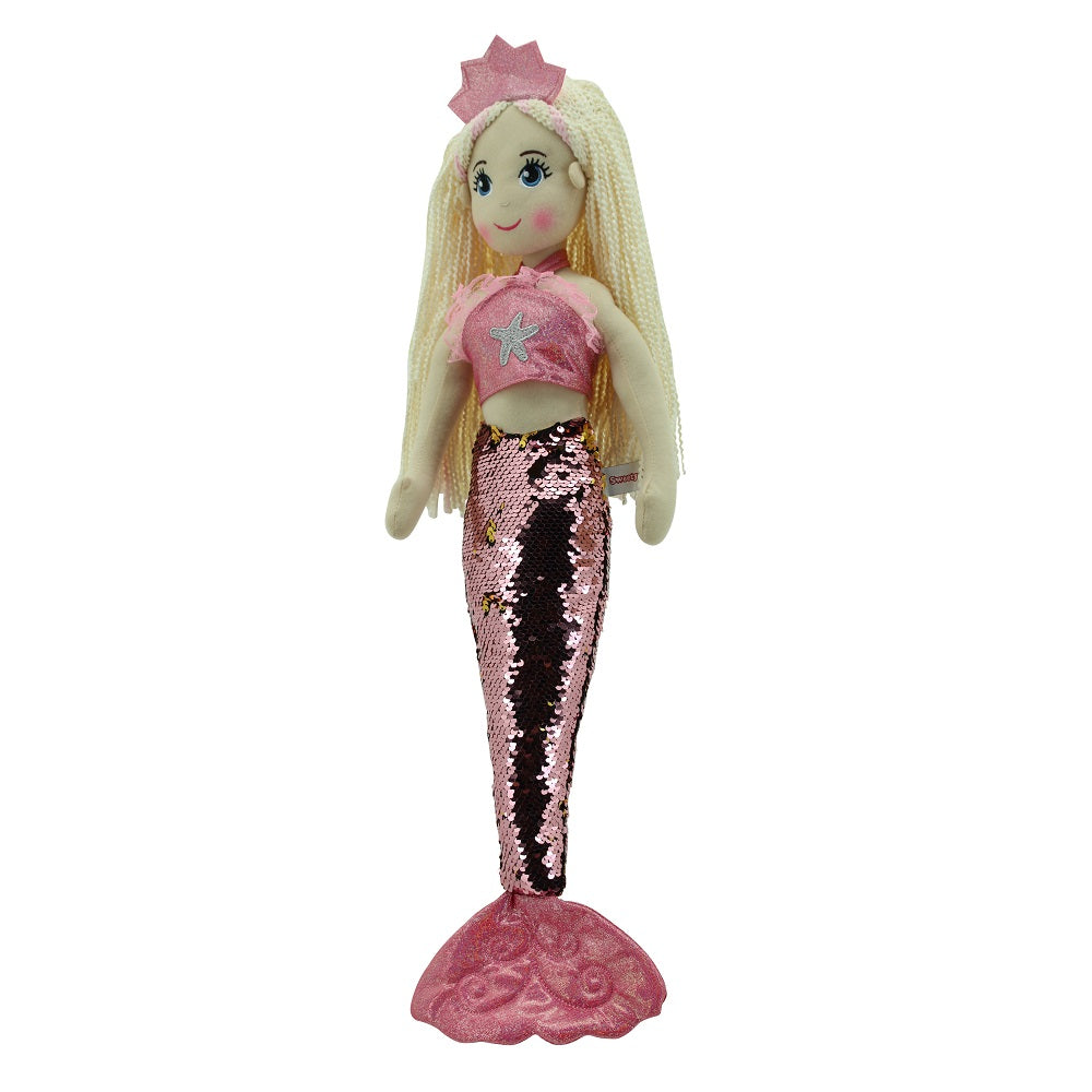 Sweety Toys 11889 peluche poupée douce sirène peluche princesse 70 cm rose