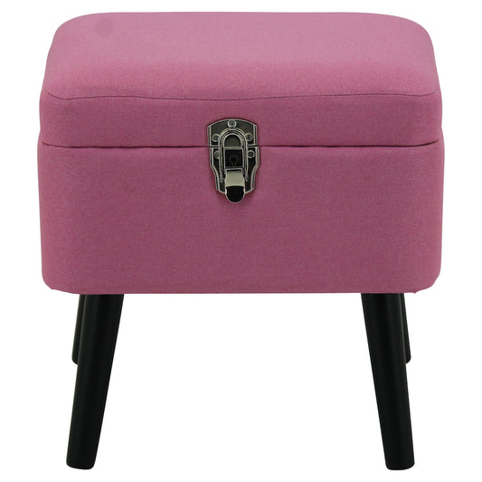 Sweety Toys 12015 Hocker Truhe rosa pink im Kofferdesign mit Staufach