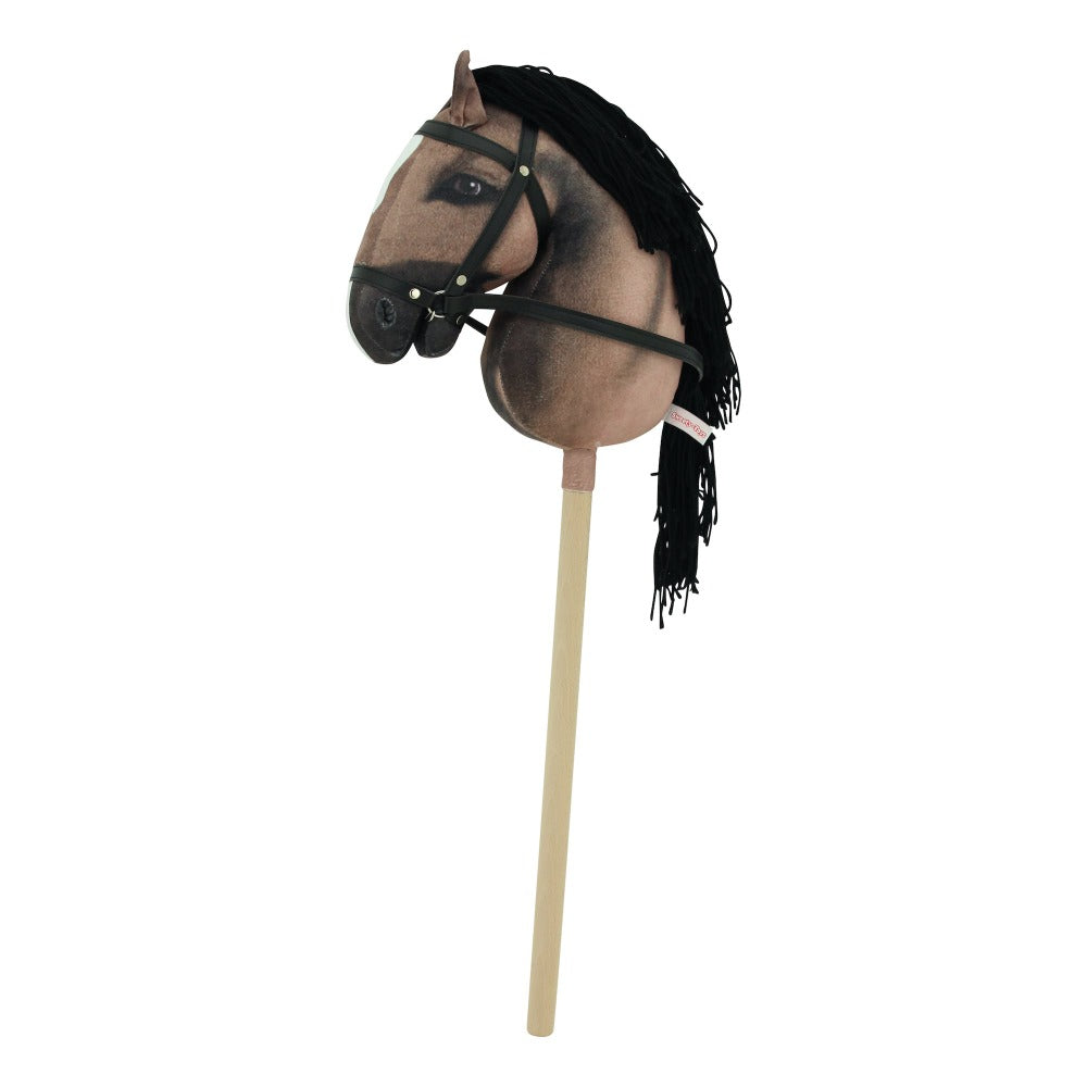 Haasenstrauch Sweety Toys Hobbyhorse-2er Set Steckenpferd in schwarz und in dunkelbraun geeignet für Hobbyhorsing & Transportbeutel