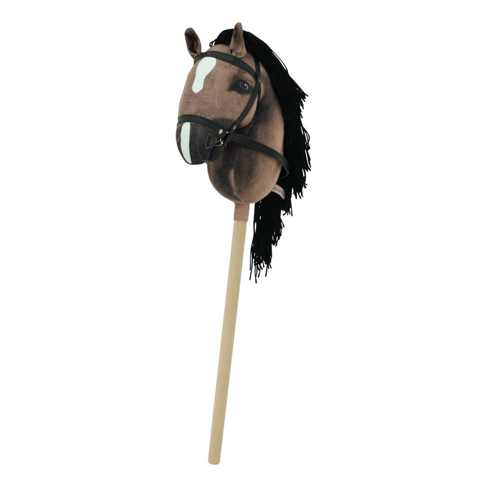 Haasenstrauch Sweety Toys Hobbyhorse Steckenpferd Dunkelbraun geeignet für Hobbyhorsing & Transportbeutel Turnbeutel