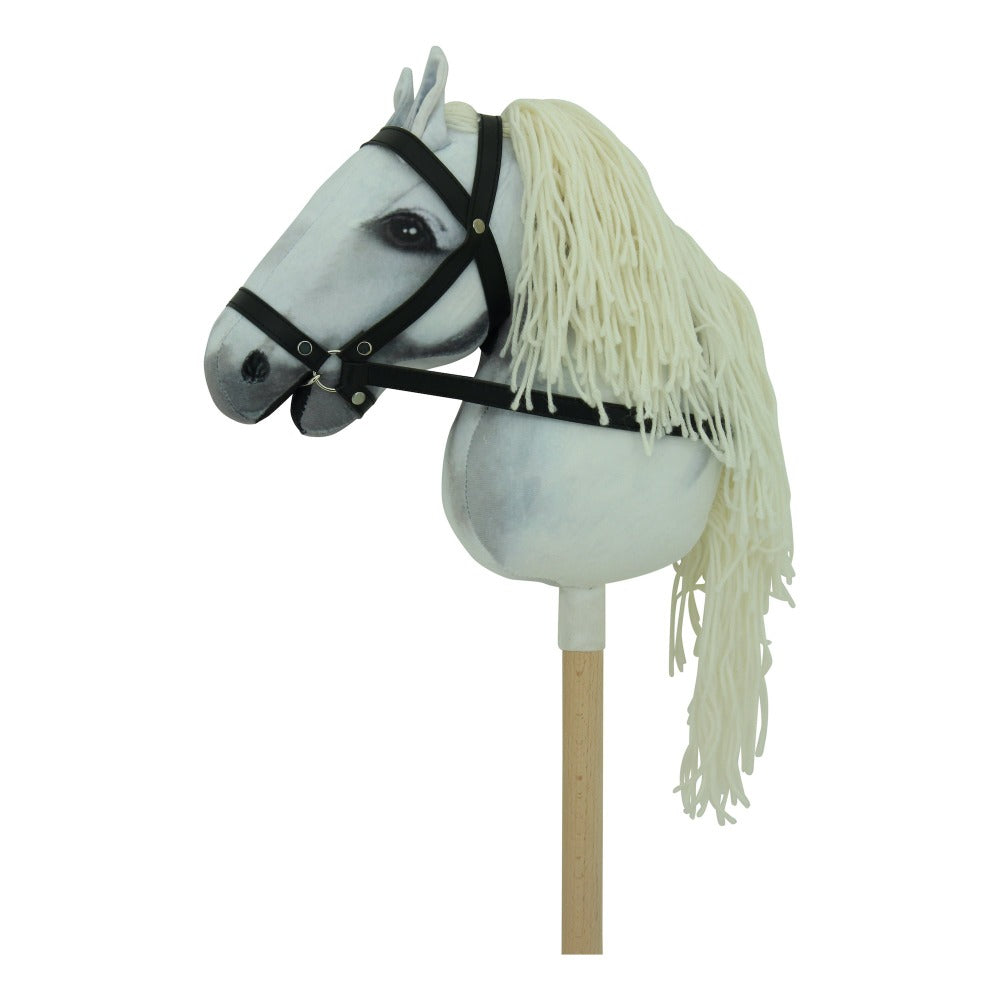 Haasenstrauch Sweety Toys Hobbyhorse-2er Set Steckenpferd in weiß und in dunkelbraun geeignet für Hobbyhorsing & Transportbeutel