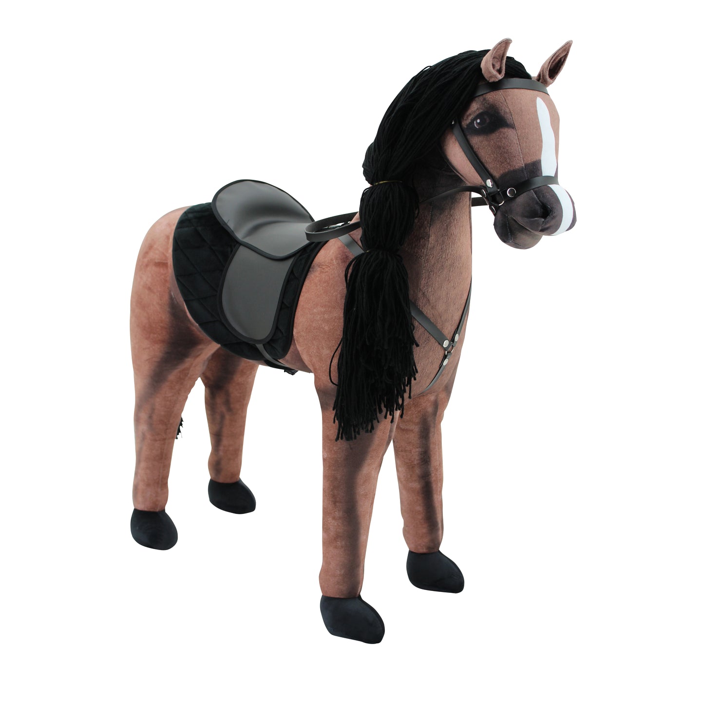 Haasenstrauch Sweety Toys 14323 Stehpferd zum Reiten- Plüschpferd Reittier