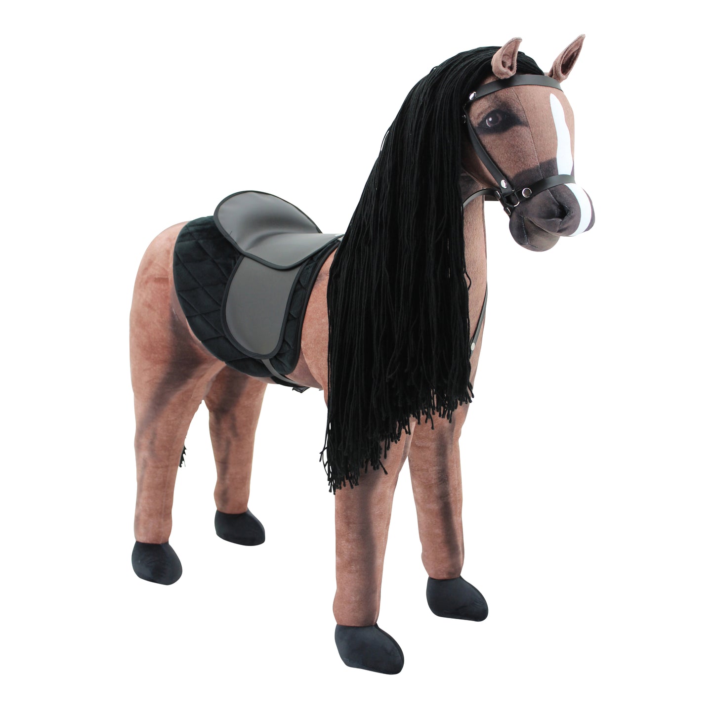 Haasenstrauch Sweety Toys 14323 Stehpferd zum Reiten- Plüschpferd Reittier