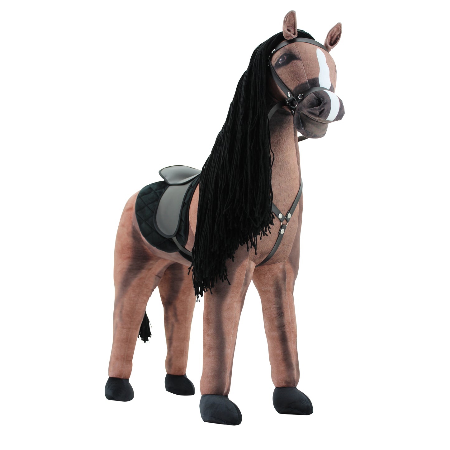 Haasenstrauch Sweety Toys 14323 Stehpferd zum Reiten- Plüschpferd Reittier