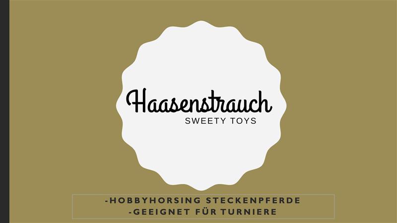 Haasenstrauch Sweety Toys 14248 Hobby Horse Steckenpferd ohne Rollen geeignet für Hobbyhorsing Turniere