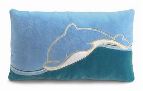 NICI dauphin, coussin, rose, rectangulaire, 43cm x 25cm