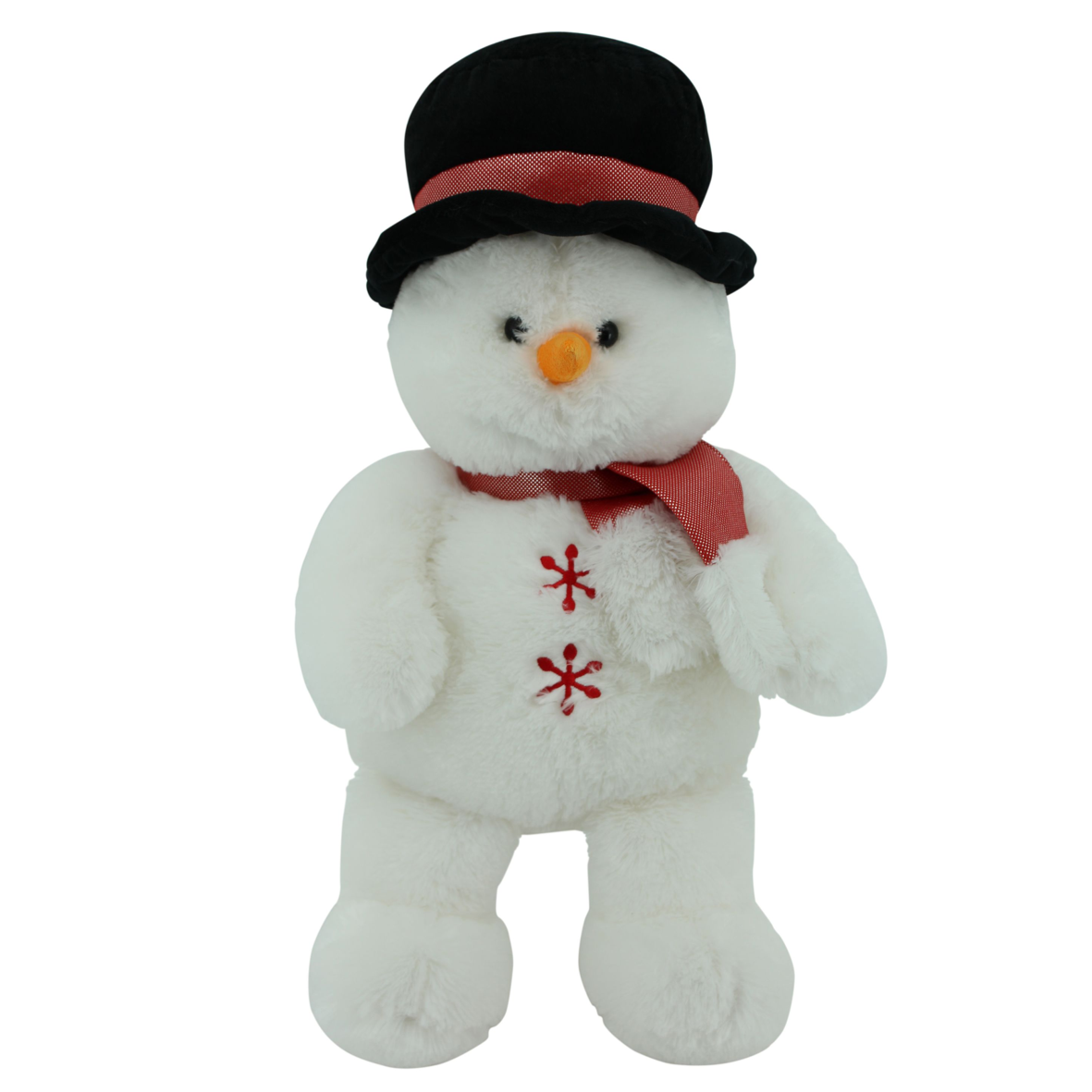Sweety Toys 4737 Kuschel Schneemann Teddy XXL zum Knuddeln - ca. 65 cm lang mit Zylinder und Schal Weihnachten