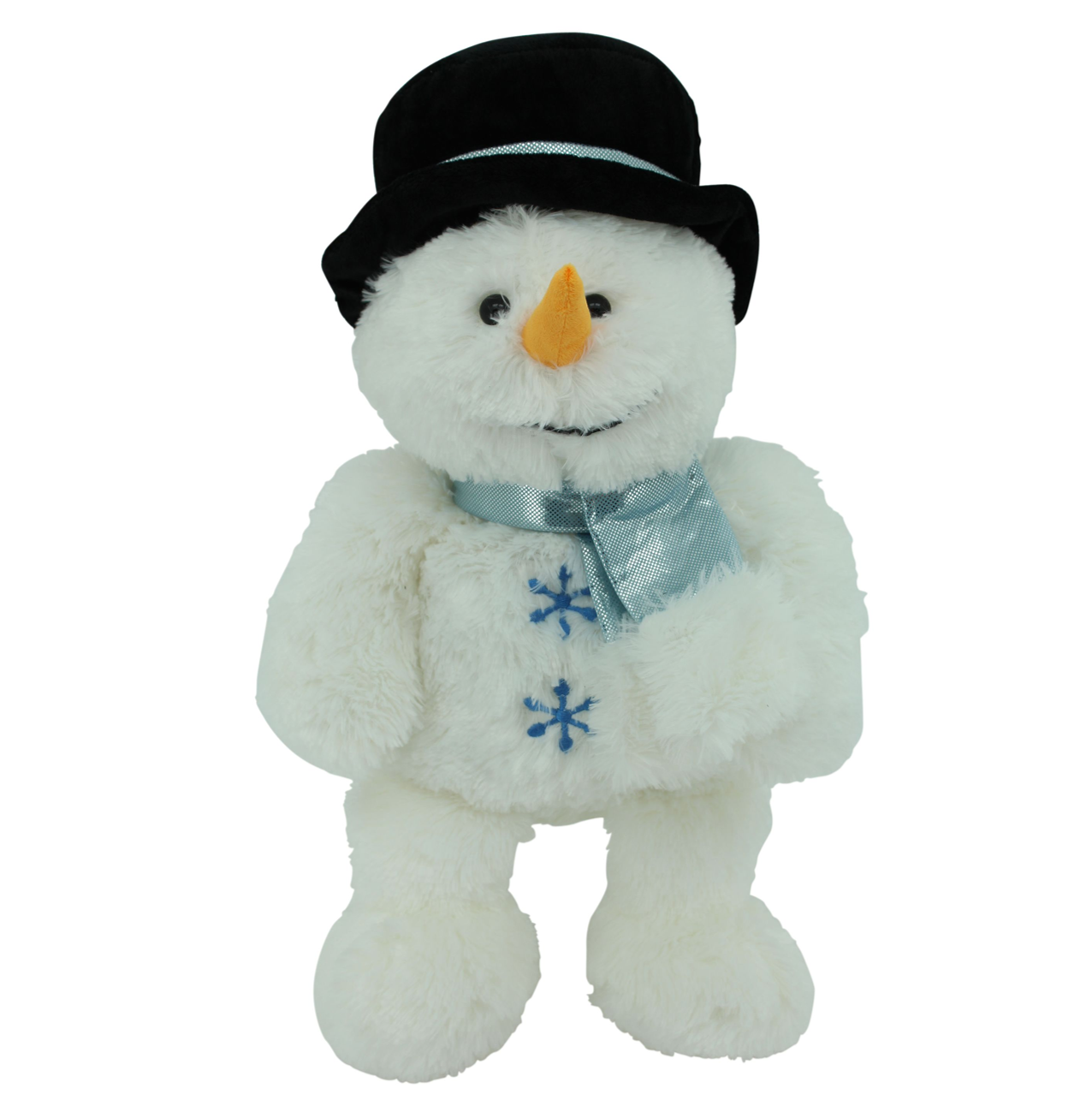 Sweety Toys 4737 Kuschel Schneemann Teddy XXL zum Knuddeln - ca. 65 cm lang mit Zylinder und Schal Weihnachten
