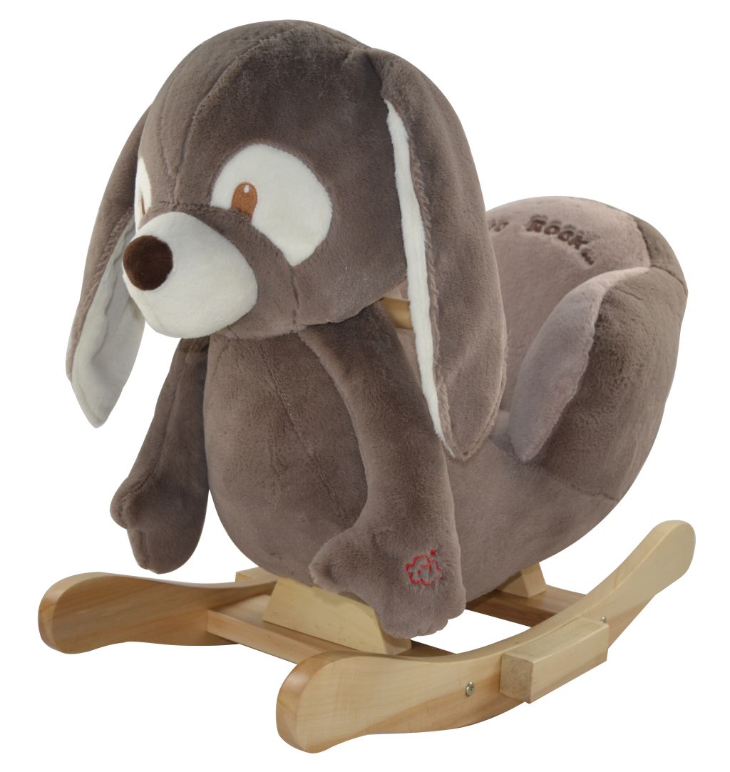 Sweety Toys 4850 Schaukelstuhl Hase "Ryan the dark brown rocking rabbit"