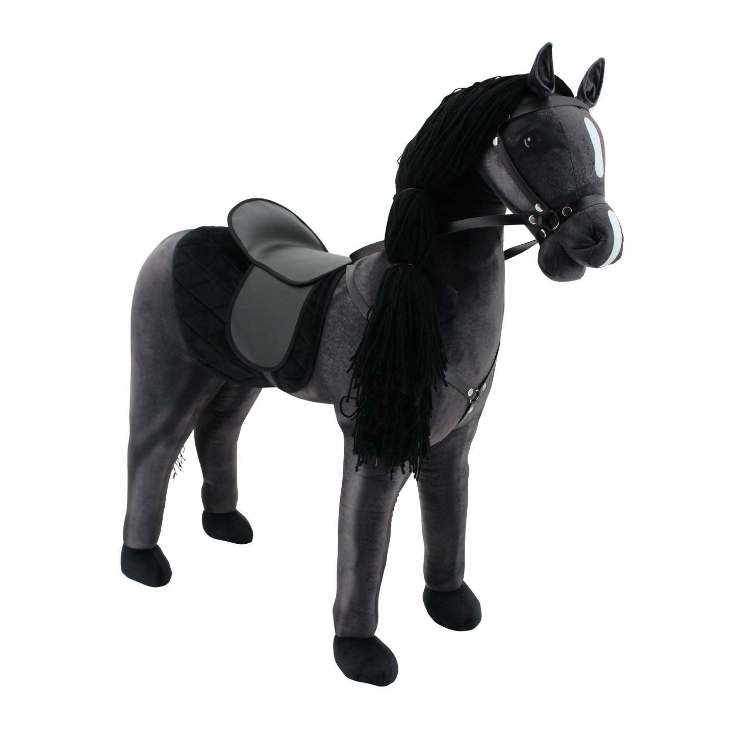 Haasenstrauch Sweety Toys 14316 Stehpferd zum Reiten- Plüschpferd Reittier