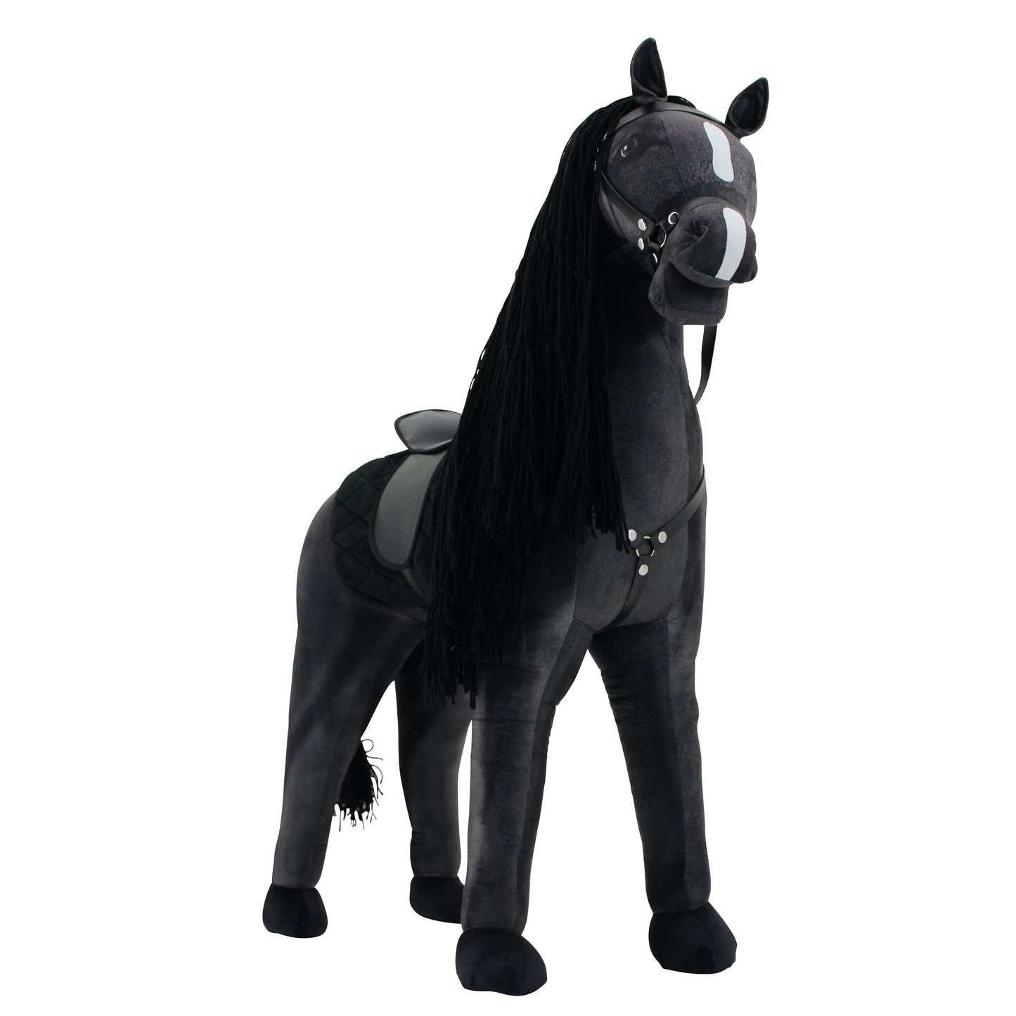 Haasenstrauch Sweety Toys 14316 Stehpferd zum Reiten- Plüschpferd Reittier