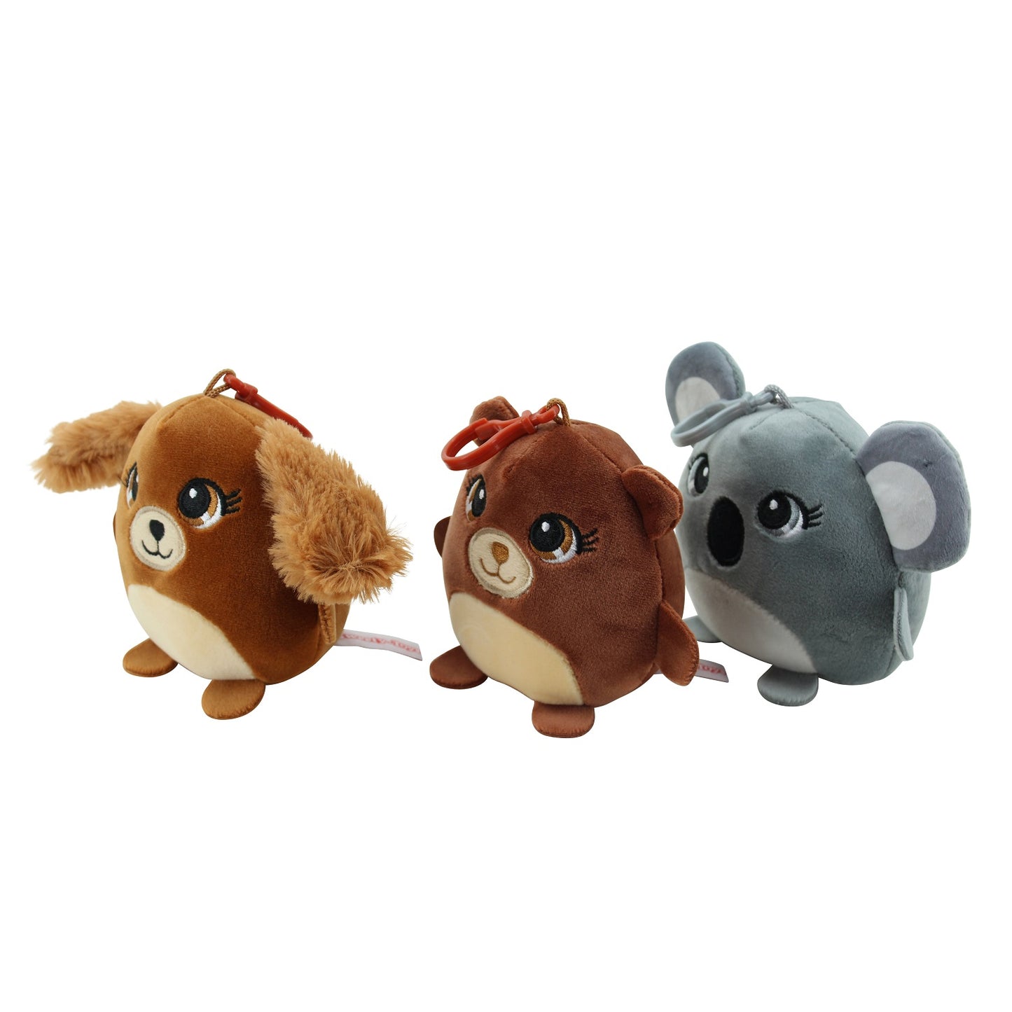 Sweety Toys 14736 Kawaii Plüschtiere 3er Set- Kuscheltier: Koala, Hund und Bär 10 cm