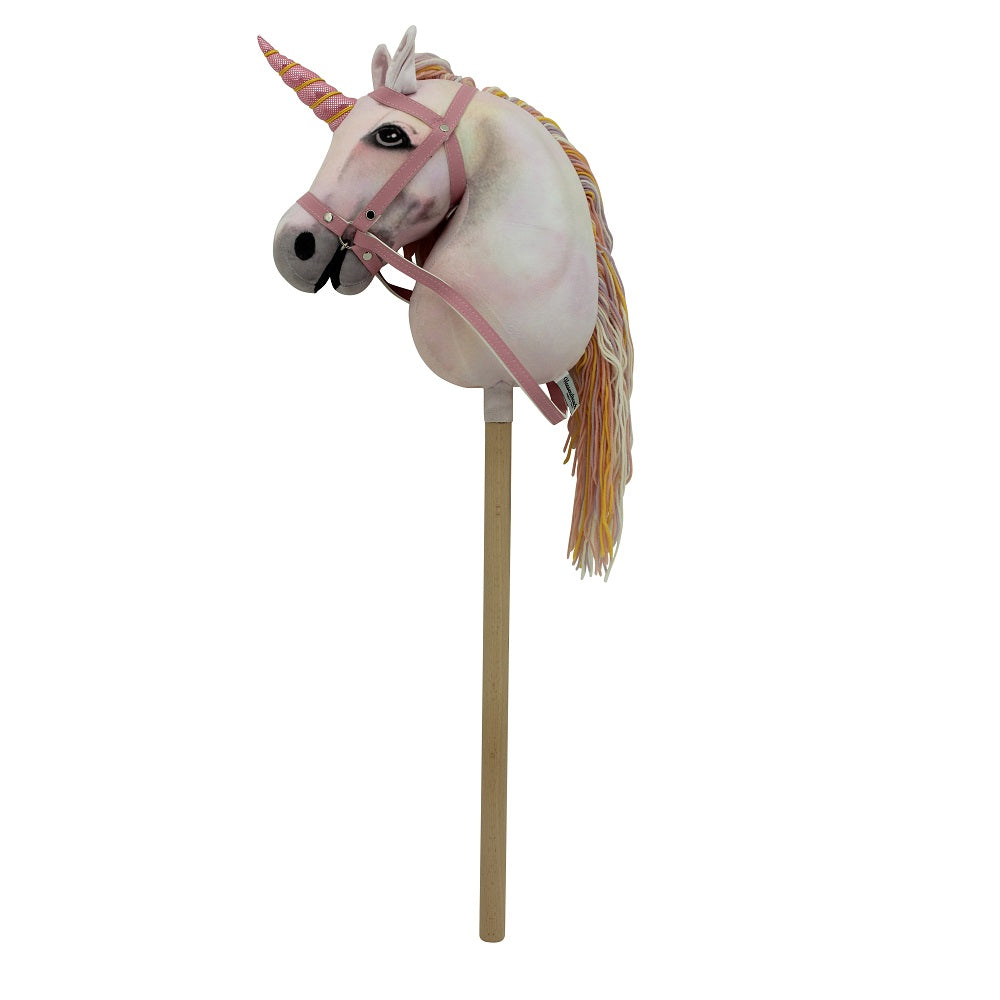 Haasenstrauch Sweety Toys 14514 Hobby Horse Steckenpferd Einhorn ohne Rollen geeignet für Hobbyhorsing Turniere