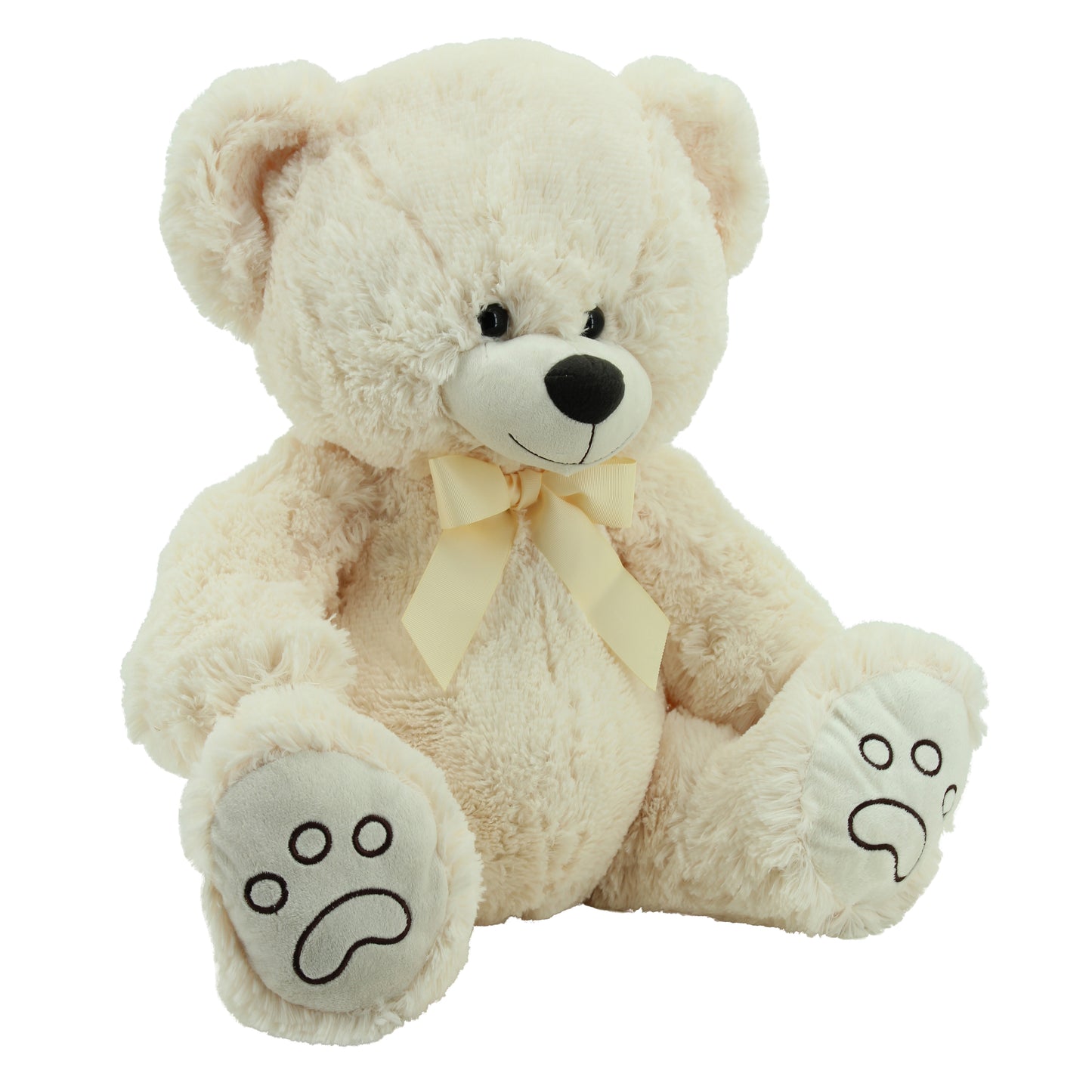 Sweety Toys 5727 ours en peluche avec nœud 70 cm en crème, ours en peluche ours en peluche