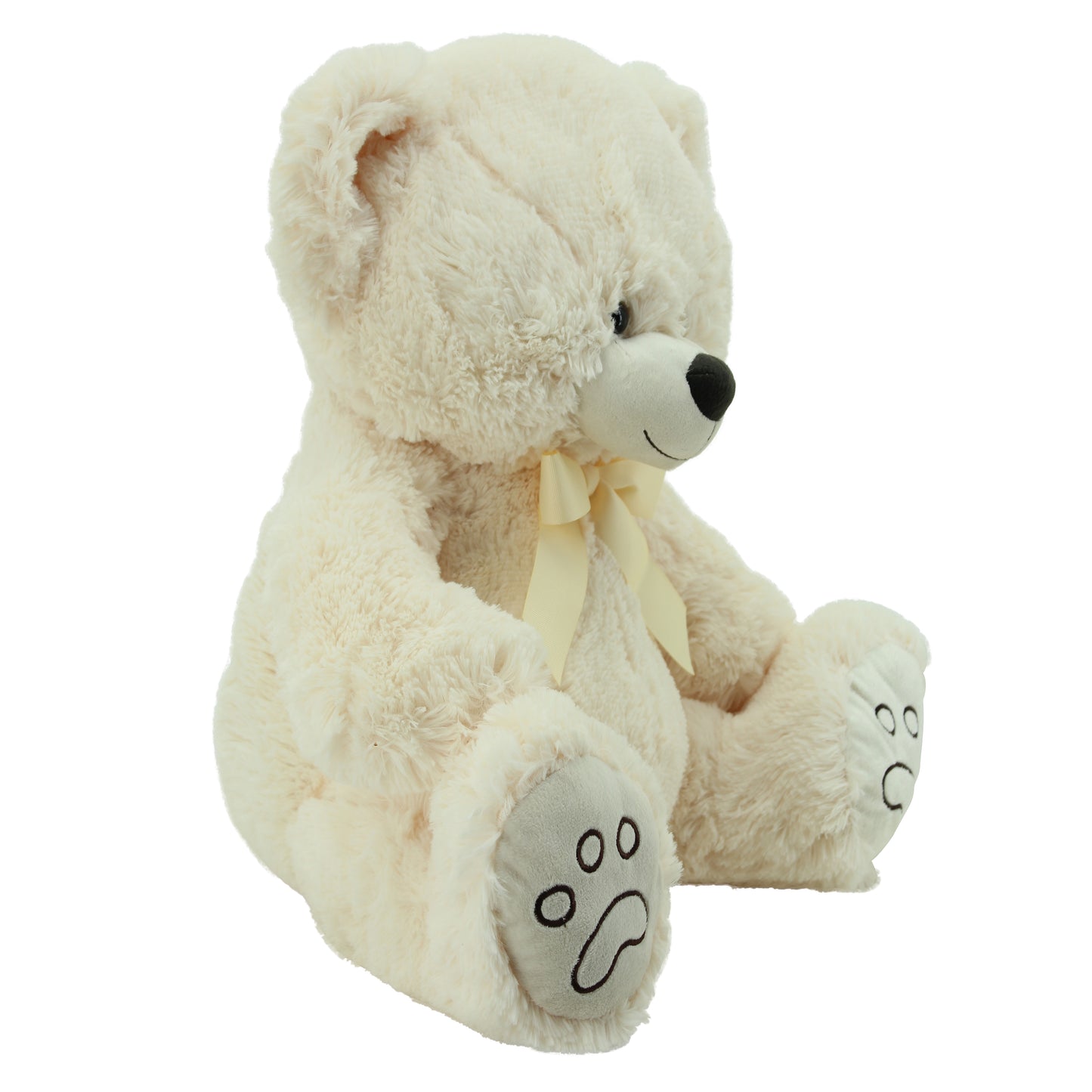 Sweety Toys 5727 ours en peluche avec nœud 70 cm en crème, ours en peluche ours en peluche