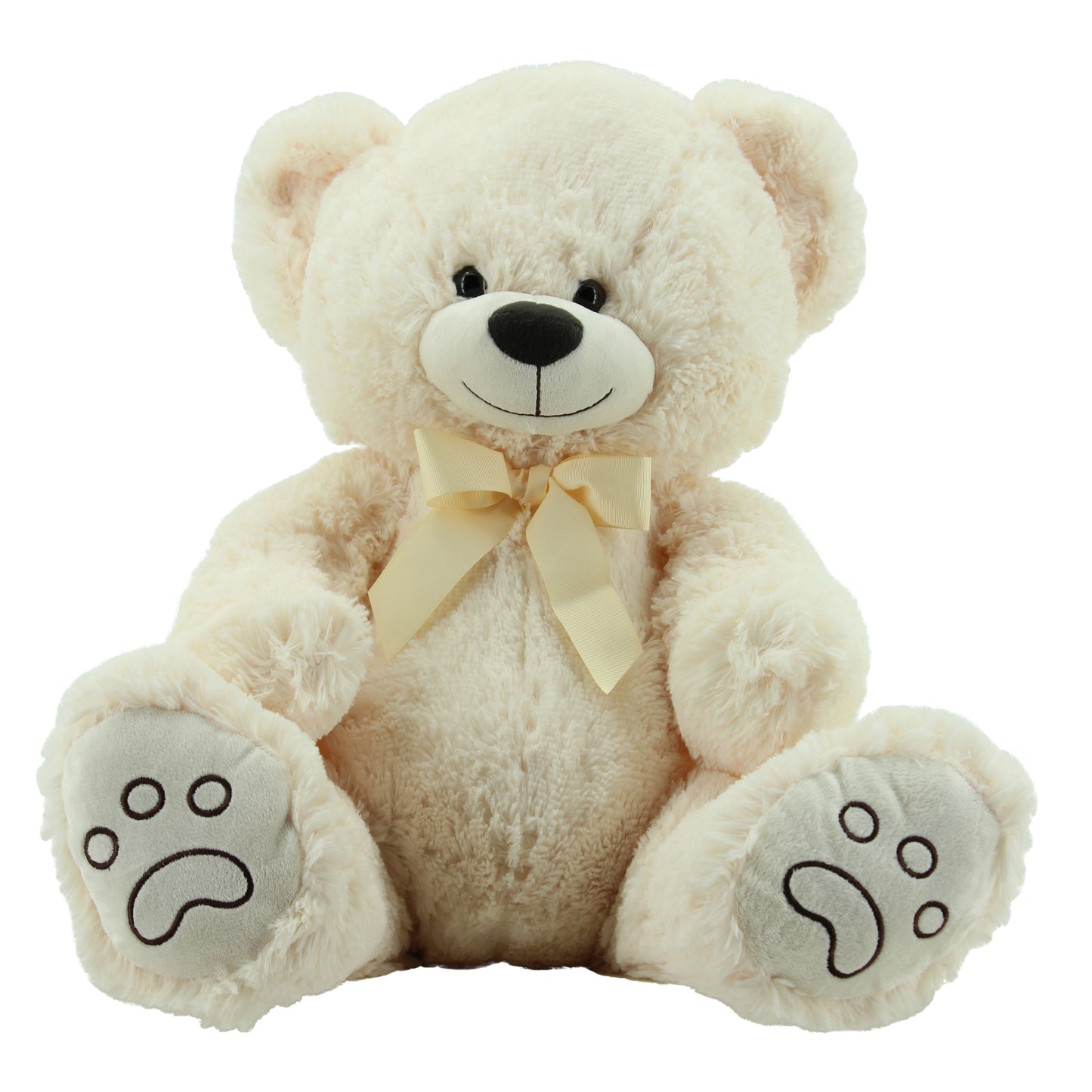 Sweety Toys 5727 ours en peluche avec nœud 70 cm en crème, ours en peluche ours en peluche
