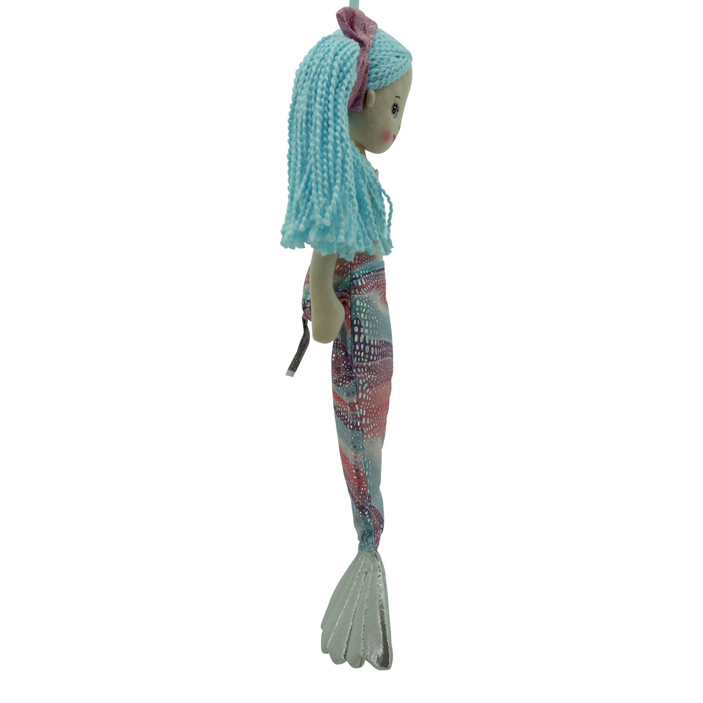 Sweety Toys 13340 bambola di pezza morbida bambola sirena peluche principessa 45 cm turchese