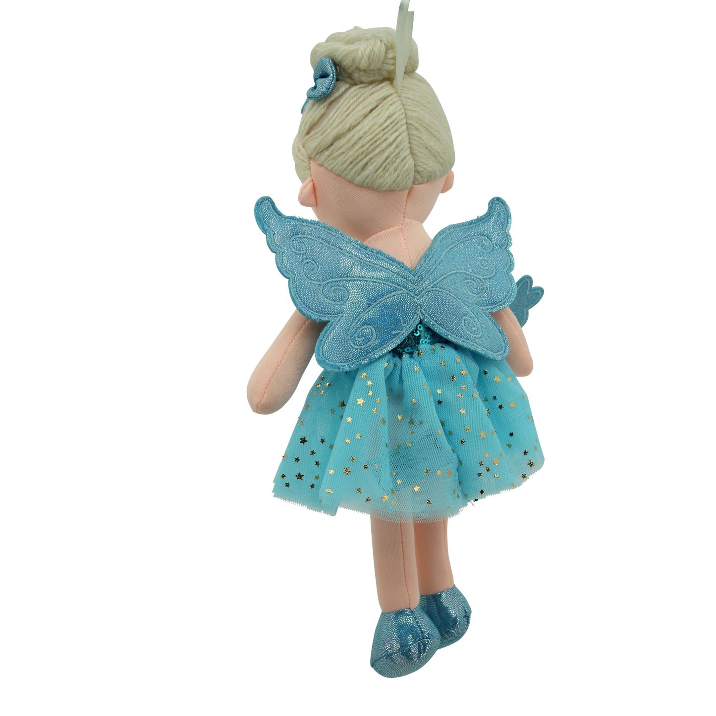 Sweety Toys 13258 Bambola di stoffa Fata Peluche Bambola morbida Principessa 30 cm blu