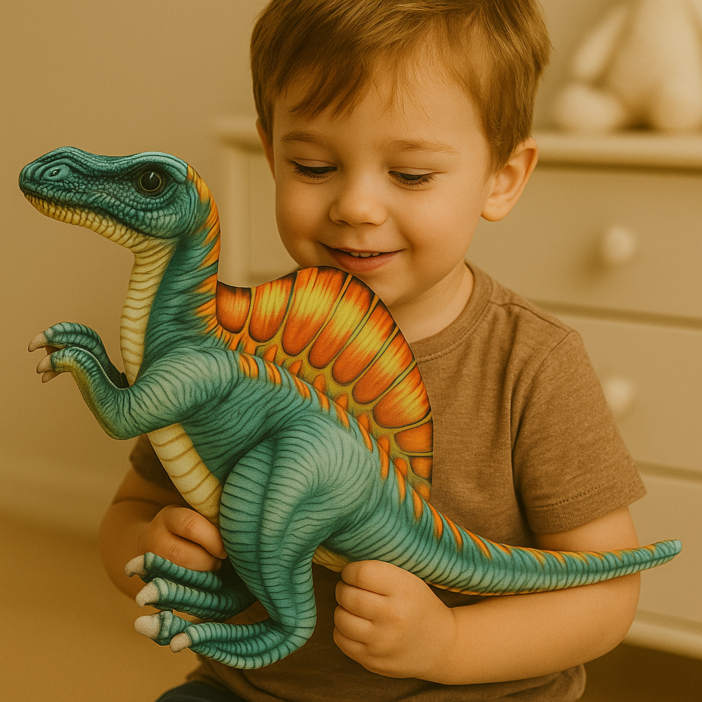 Sweety Toys 10820 Kuscheltier Dinosaurier 66 cm blaugrün Spinosaurus -Dornenechse -