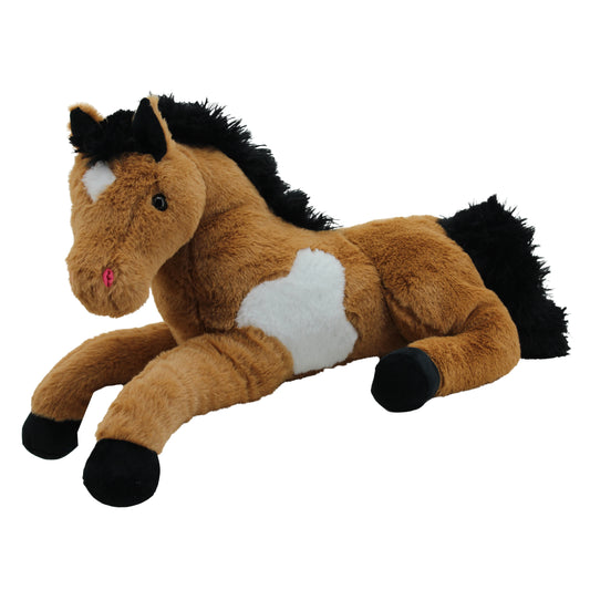 Sweety Toys 5840 XXL Pferd Plüschpferd liegend Brownie 70 cm Kuschelpferd