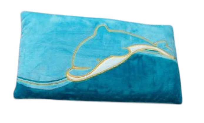 NICI dauphin, coussin, rose, rectangulaire, 43cm x 25cm