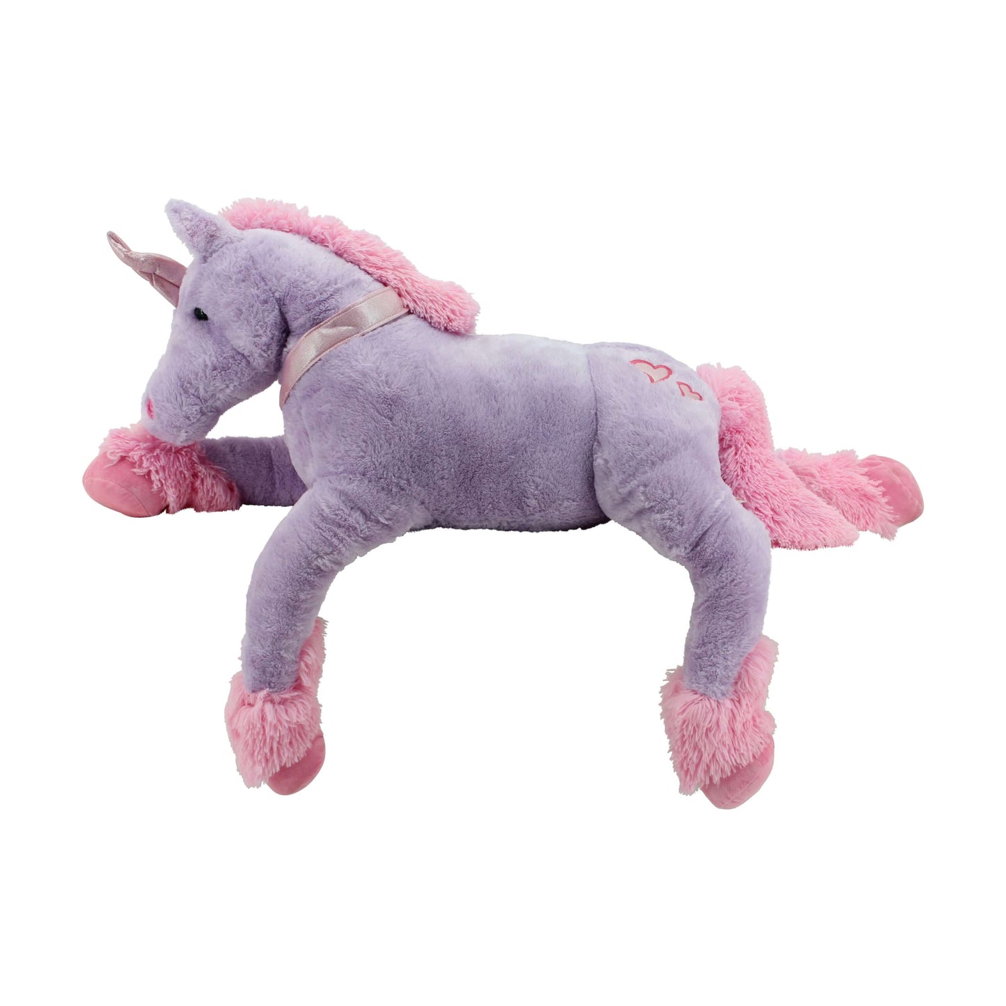 sweety toys 0166 einhorn 120 cm lila plüschtier unicorn pegasus kuscheltier kuschelpferd mit rosa mähne