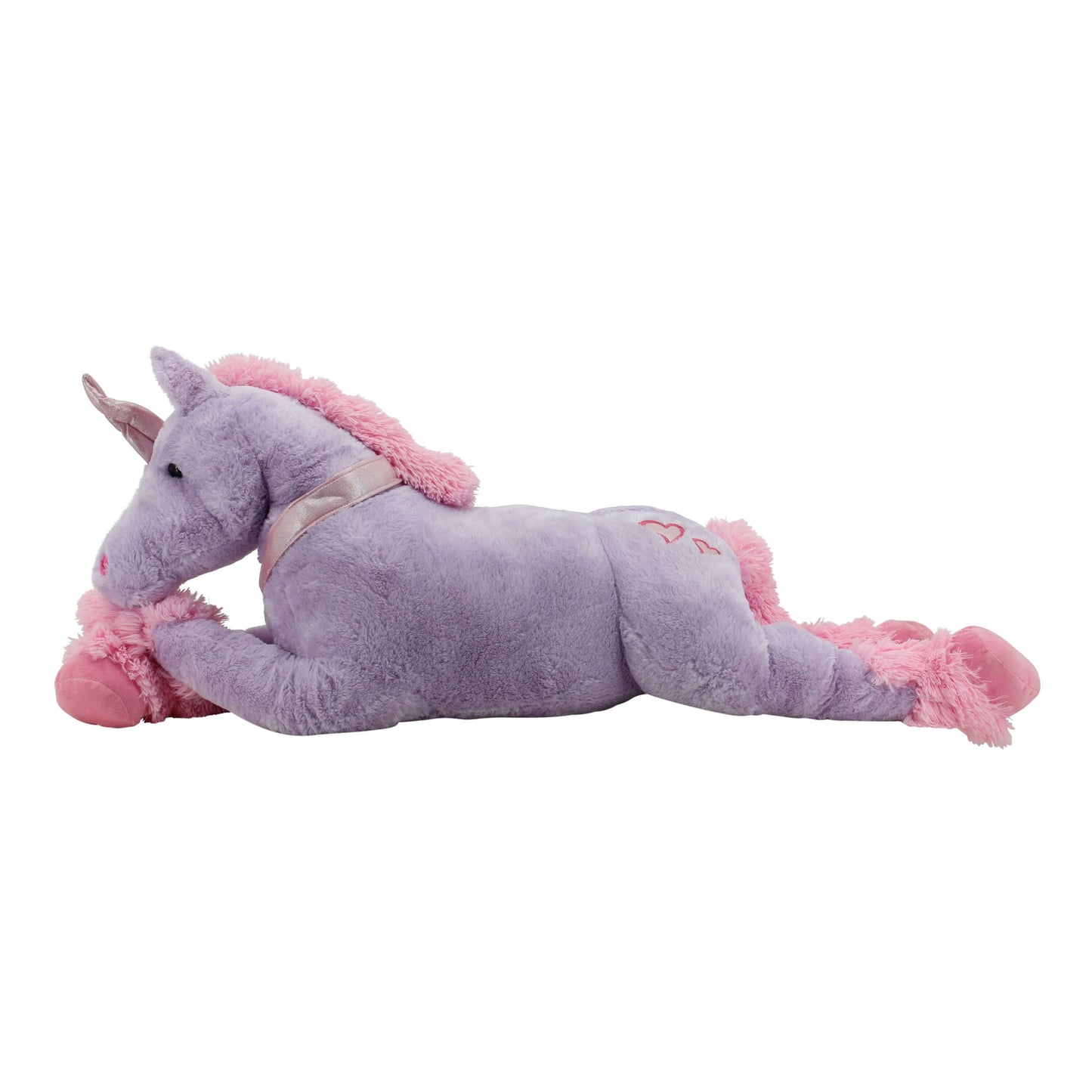 sweety toys 0166 einhorn 120 cm lila plüschtier unicorn pegasus kuscheltier kuschelpferd mit rosa mähne