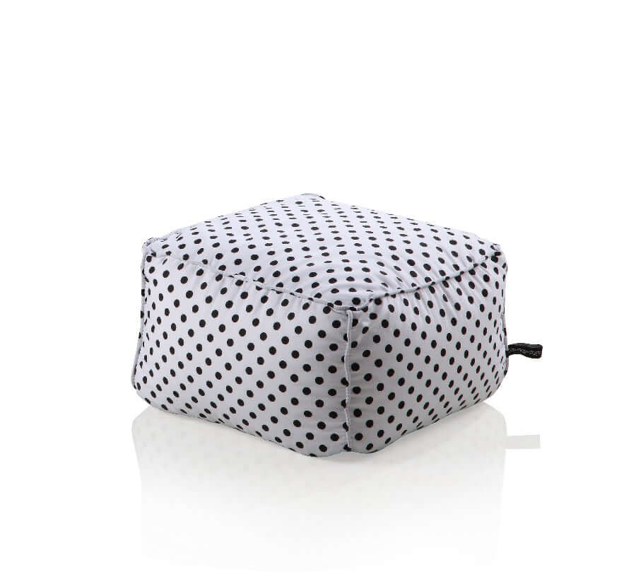 sweety toys 11568 hocker fusshocker weiss mit schwarzen punkten- indoor/outdoor-waterproof