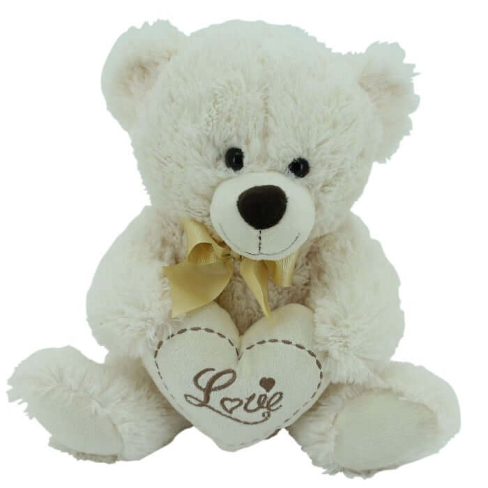 Sweety Toys 0395 Teddy Cuddly Bear Plush Bear Heart Bear LOVE, super sweet  with heart high quality embroidery - Teddy Bear approx. 45 cm