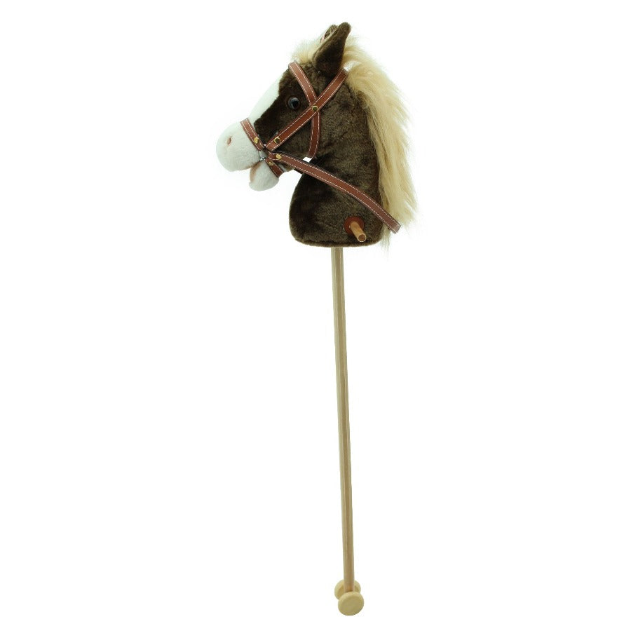 sweety toys 6410 steckenpferd miss chocolate braun mit beiger mähne- funktion galoppgeräusch und pferdegewieher