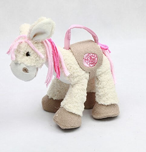 sweety toys 10141 plüsch esel tasche pink, handtasche für kinder