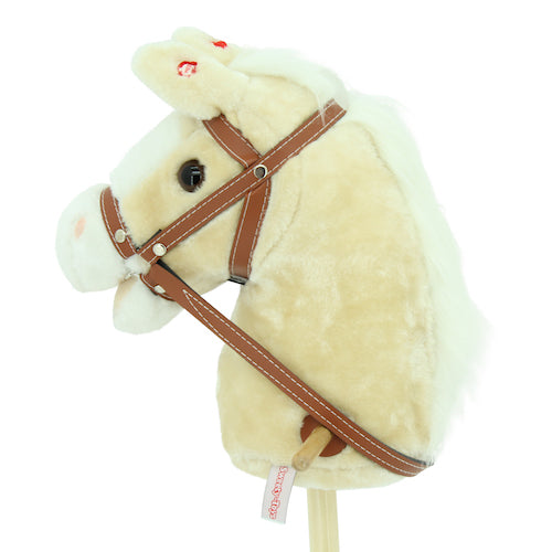 sweety toys 10530 steckenpferd hobby horse champagne mit soundfunktion gewieher und galoppgeräusch