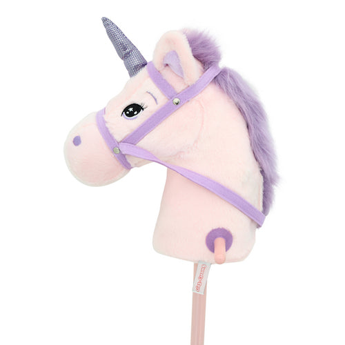 sweety toys 10547 einhorn steckenpferd pink rosa mit soundfunktion gewieher und galoppgeräusch