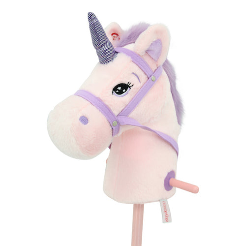 sweety toys 10547 einhorn steckenpferd pink rosa mit soundfunktion gewieher und galoppgeräusch