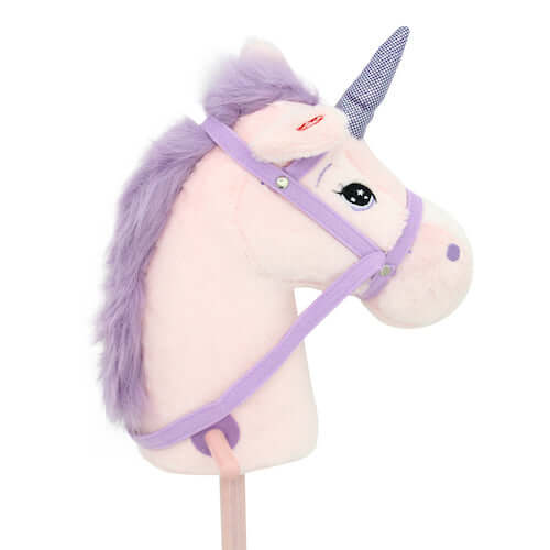 sweety toys 10547 einhorn steckenpferd pink rosa mit soundfunktion gewieher und galoppgeräusch