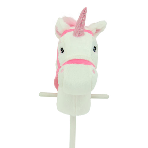 sweety toys 10554 einhorn steckenpferd weiss mit funktion gewieher und galoppgeräusch