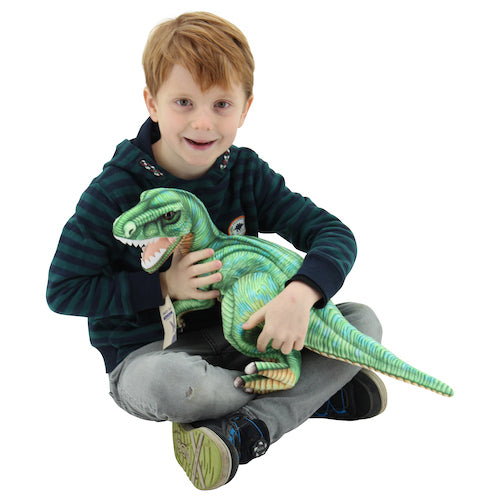 sweety toys 10813 kuscheltier dino 57 cm grün dinosaurier tyrannosaurus rex kuscheltier plüschtier