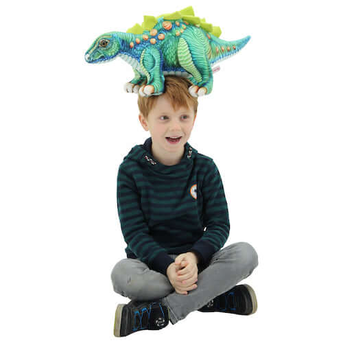 sweety toys 10837 plüsch dinosaurier stoff 55 cm grün stegosaurus - knochenplattenechse-