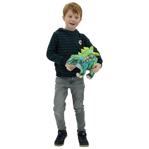 sweety toys 10837 plüsch dinosaurier stoff 55 cm grün stegosaurus - knochenplattenechse-
