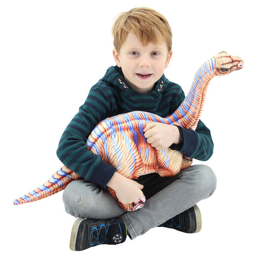 sweety toys 10851 kuscheltier dino 78 cm braun dinosaurier apatosaurus - trügerische echse-