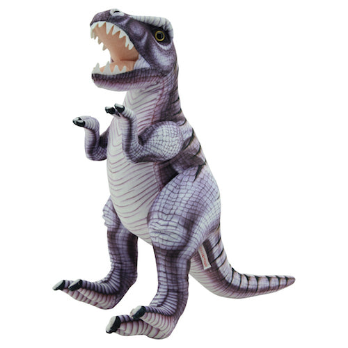 sweety toys 10936 plüsch kuscheltier dinosaurier 68 cm grau-lila tyrannosaurus