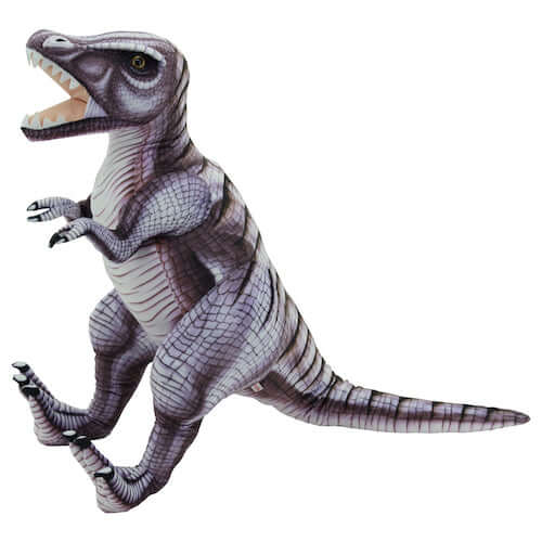 sweety toys 10943 xxl plüsch kuscheltier dinosaurier 128 cm grau-lila tyrannosaurus