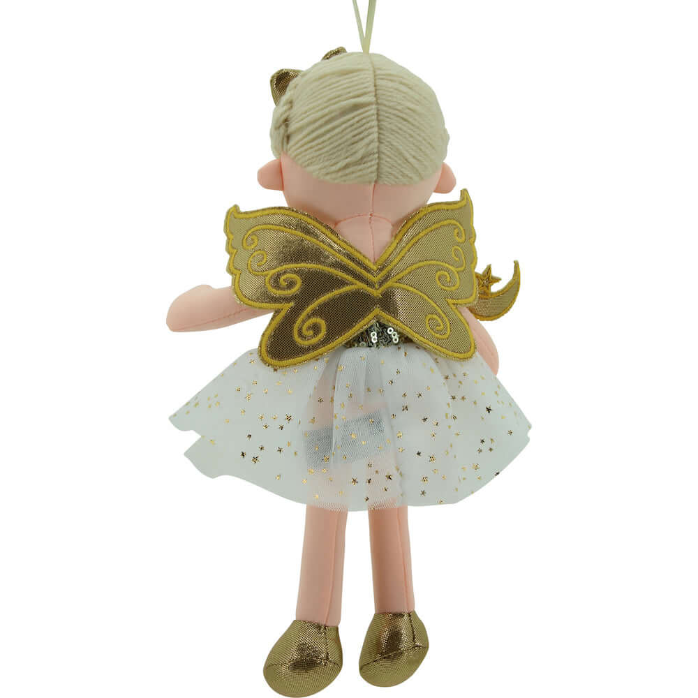 sweety toys 11742 stoffpuppe fee plüschtier puppe prinzessin 30 cm gold