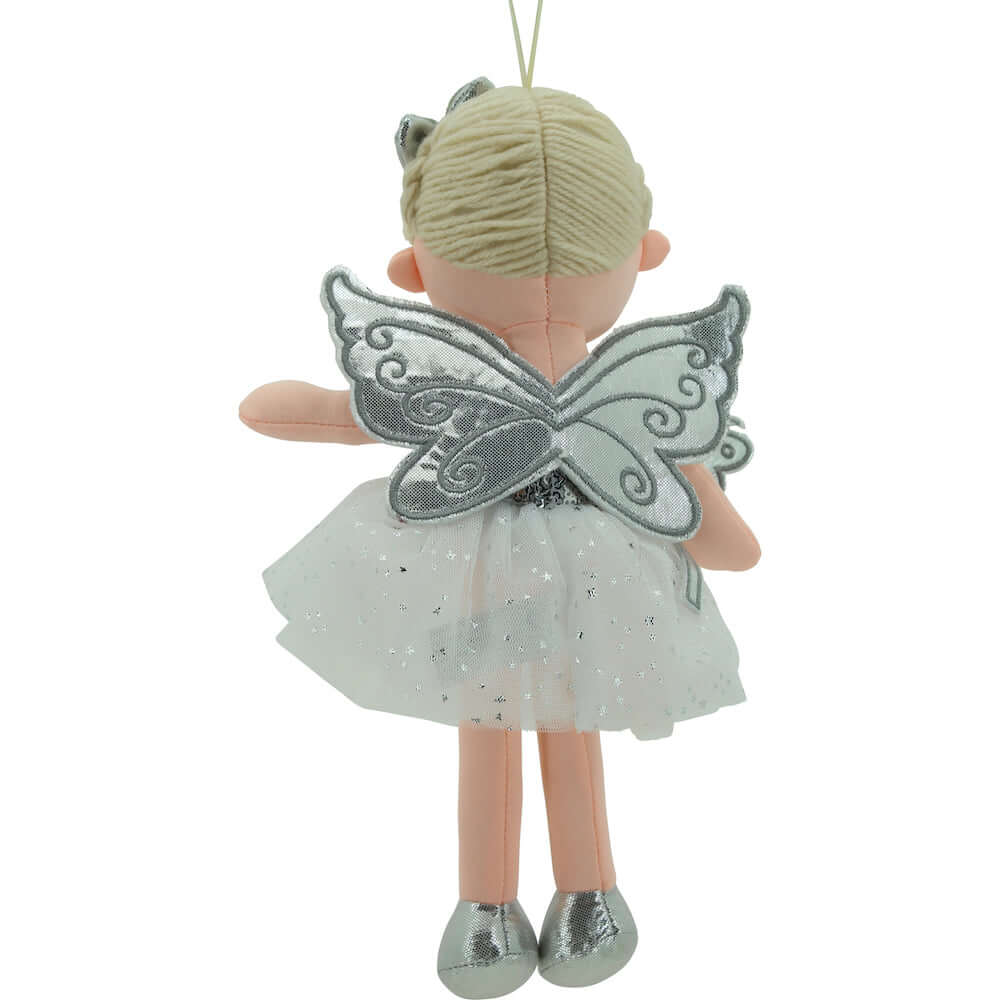 sweety toys 11759 stoffpuppe fee plüschtier puppe prinzessin 30 cm silber