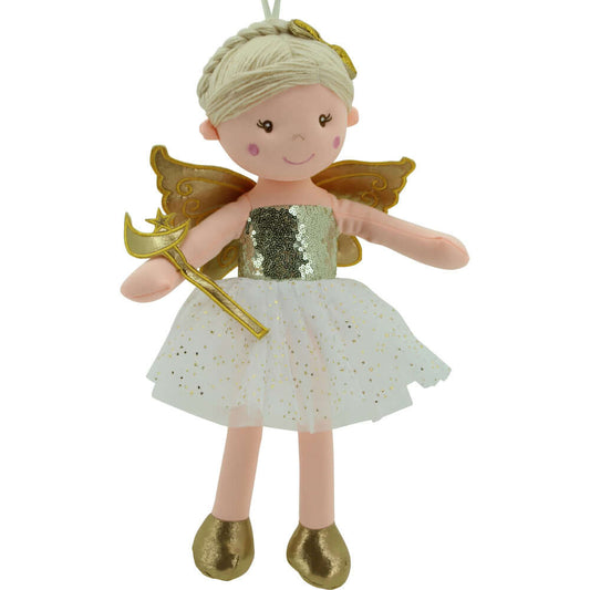 sweety toys 11780 stoffpuppe fee plüschtier prinzessin 45 cm gold